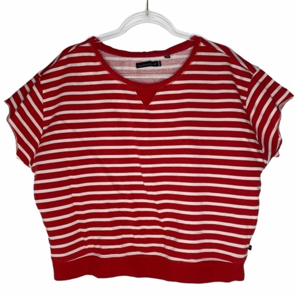 William Rast Red & White Stripe Top